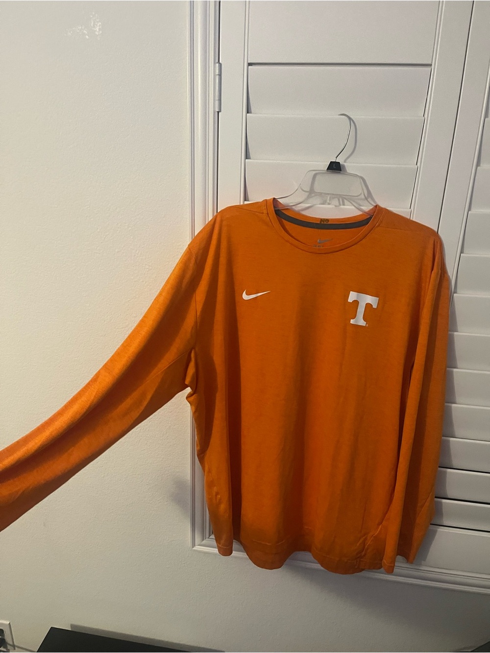 Nike Dri-FIT Tennessee Volunteers Long Sleeve Shirt XXL Orange NCAA - Picture 2 of 5